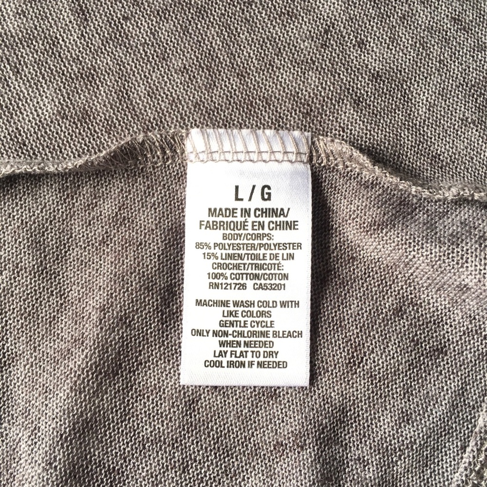 NEW AEROPOSTALE Grey Sleeveless Top - Picture 6 of 6
